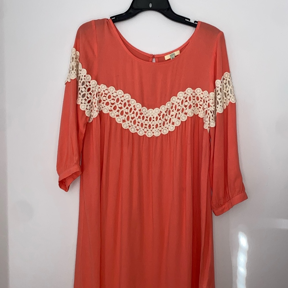 Kori women’s boutique dress loose and flowey- Pink/Coral size medium - gorgeous